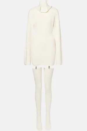 AYA MUSE Cursa cashmere sweater dress and socks