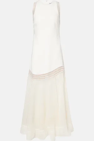 Simkhai Zakaria mesh-trimmed maxi dress