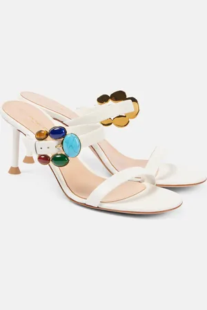 Gianvito Rossi 70 embellished leather mules