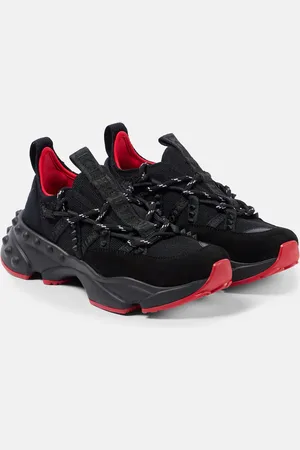 Christian Louboutin Trailnrun suede-trimmed sneakers