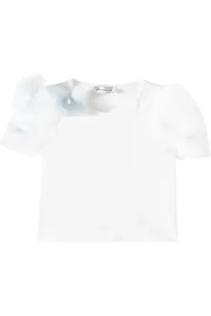 MONNALISA AppliquÃ© cotton-blend T-shirt