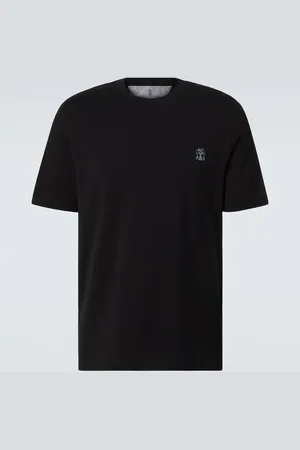 Brunello Cucinelli Logo cotton jersey T-shirt