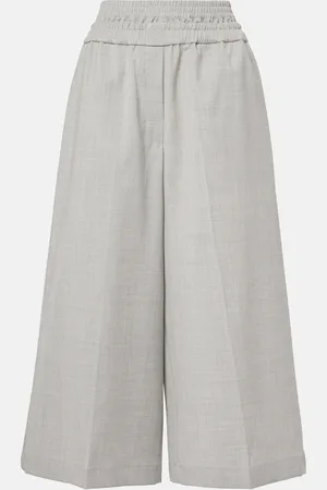 Loewe Cropped wool culottes