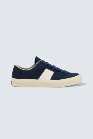 Tom Ford Cambridge leather-trimmed suede sneakers