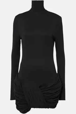 MAGDA BUTRYM Ruched silk-blend minidress