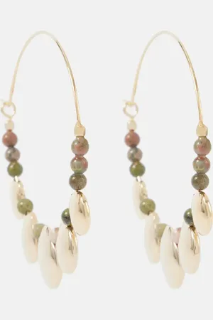 Isabel Marant Adriel beaded hoop earrings