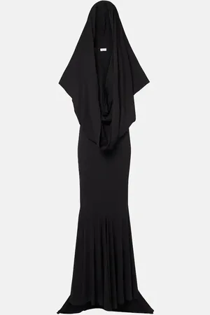 MAGDA BUTRYM Hooded silk-blend jersey maxi dress