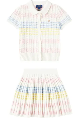 Ralph Lauren Striped cotton sweater and skirt set