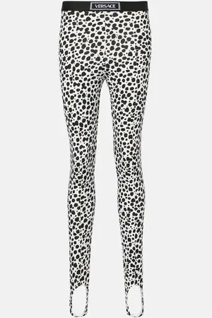 VERSACE Leopard-print leggings