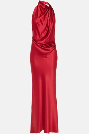 The Sei Draped silk gown