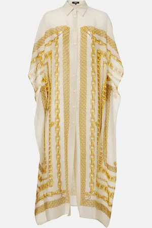 VERSACE Barocco chiffon kaftan