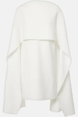 Roksanda Bridal Kaiya caped crÃªpe minidress