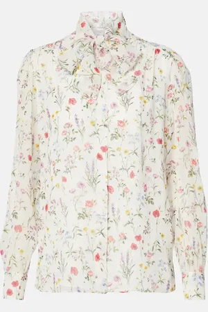 Giambattista Valli Floral silk blouse