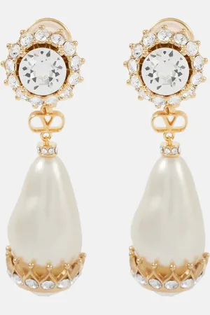 VALENTINO Famiglia embellished drop earrings