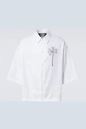 Jacquemus La Chemise Aloe printed cotton shirt
