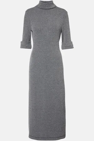 Proenza Schouler Cerine ribbed-knit bouclÃ© midi dress