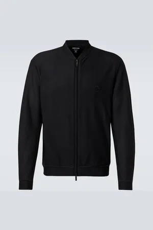 Giorgio Armani Knitted bomber jacket