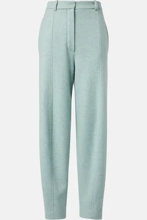 Loro Piana High-rise cashmere-blend tapered pants