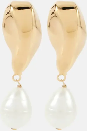 Oscar de la Renta Faux pearl drop earrings
