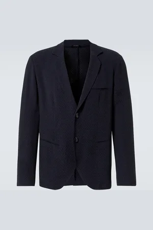 Giorgio Armani Chevron jacquard blazer