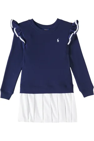 Ralph Lauren Striped cotton-blend dress