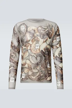 Acne Studios Printed mesh T-shirt