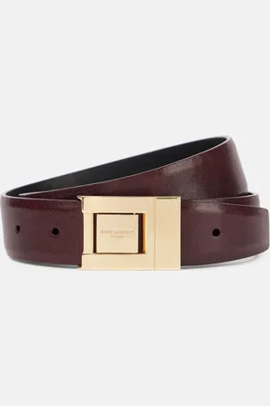 Saint Laurent La 76 leather belt