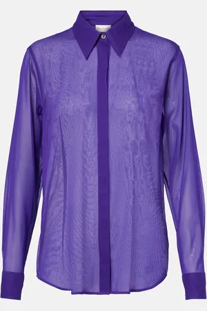 DRIES VAN NOTEN Silk-blend shirt