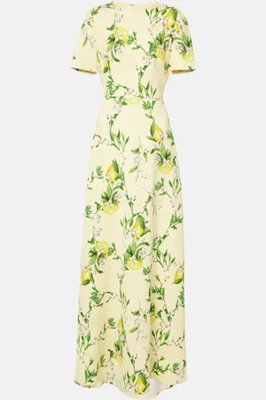 MONIQUE LHUILLIER Floral maxi dress
