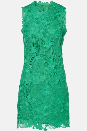 MONIQUE LHUILLIER Floral lace minidress