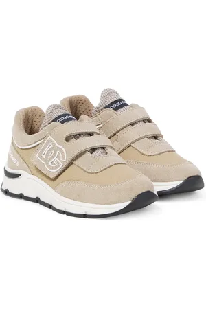 Dolce & Gabbana DG suede-trimmed mesh sneakers