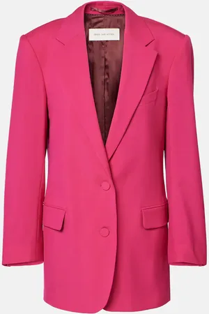 DRIES VAN NOTEN Oversized wool and mohair blazer