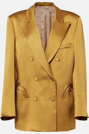 Blazé Milano BlazÃ© Milano Novalis double-breasted satin blazer