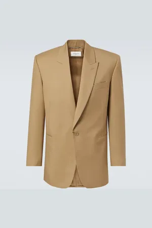 Saint Laurent Single-breasted wool gabardine blazer