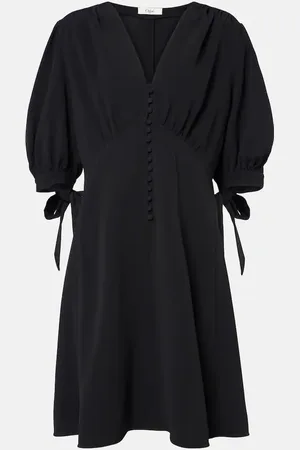 Chloé ChloÃ© Balloon-sleeve crÃªpe minidress