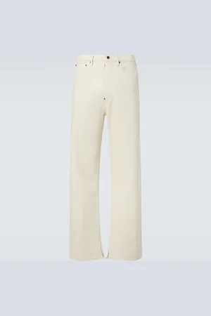 Maison Margiela Buckle mid-rise straight jeans