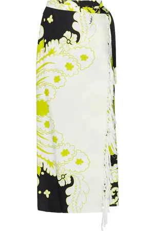 VALENTINO Floral cotton twill sarong