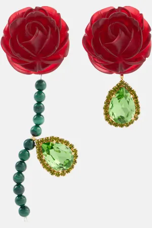 MAGDA BUTRYM Embellished sterling silver drop earrings