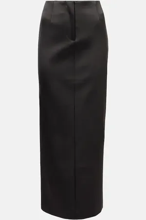 Entire Studios Script low-rise sateen midi skirt