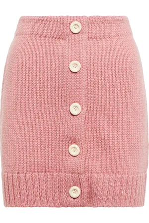 Acne Studios High-rise wool-blend miniskirt