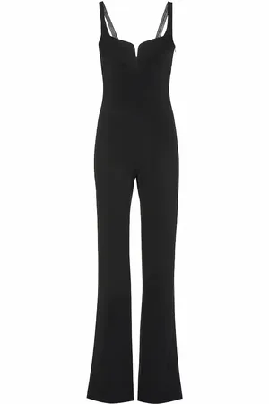 GALVAN Corset crÃªpe jumpsuit