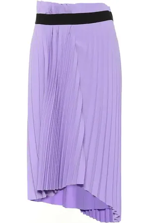 Balenciaga Pleated midi skirt