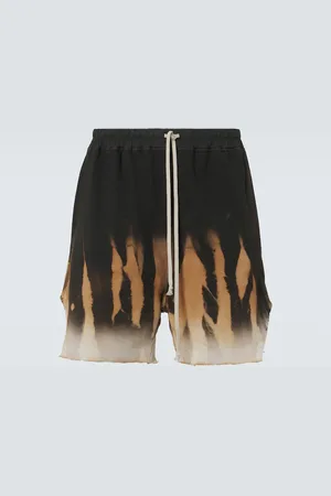 DRKSHDW BY RICK OWENS Tie-dye cotton jersey shorts