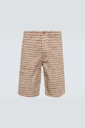 Acne Studios Patterned cotton shorts