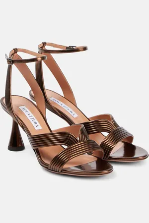Aquazzura Daryl 75 leather sandals