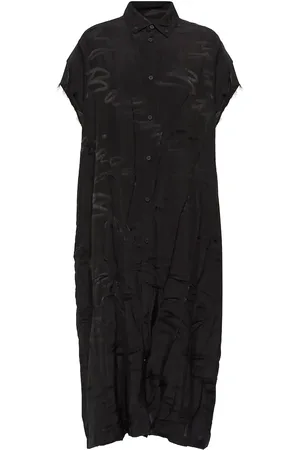 Balenciaga Logo jacquard silk midi dress