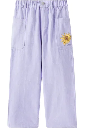 Jelly Mallow Lion cotton straight pants