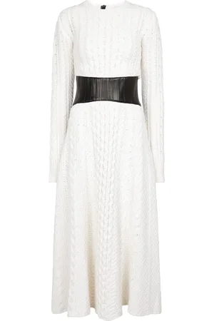 GABRIELA HEARST Tex cable-knit midi dress
