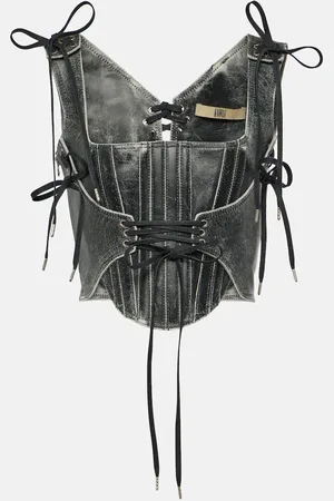 KNWLS Nihil Moto leather bustier