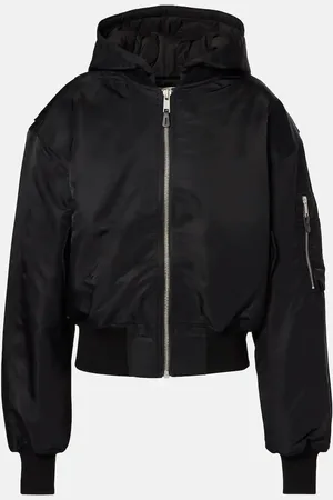 Entire Studios Broad hooded satin bomber jacket